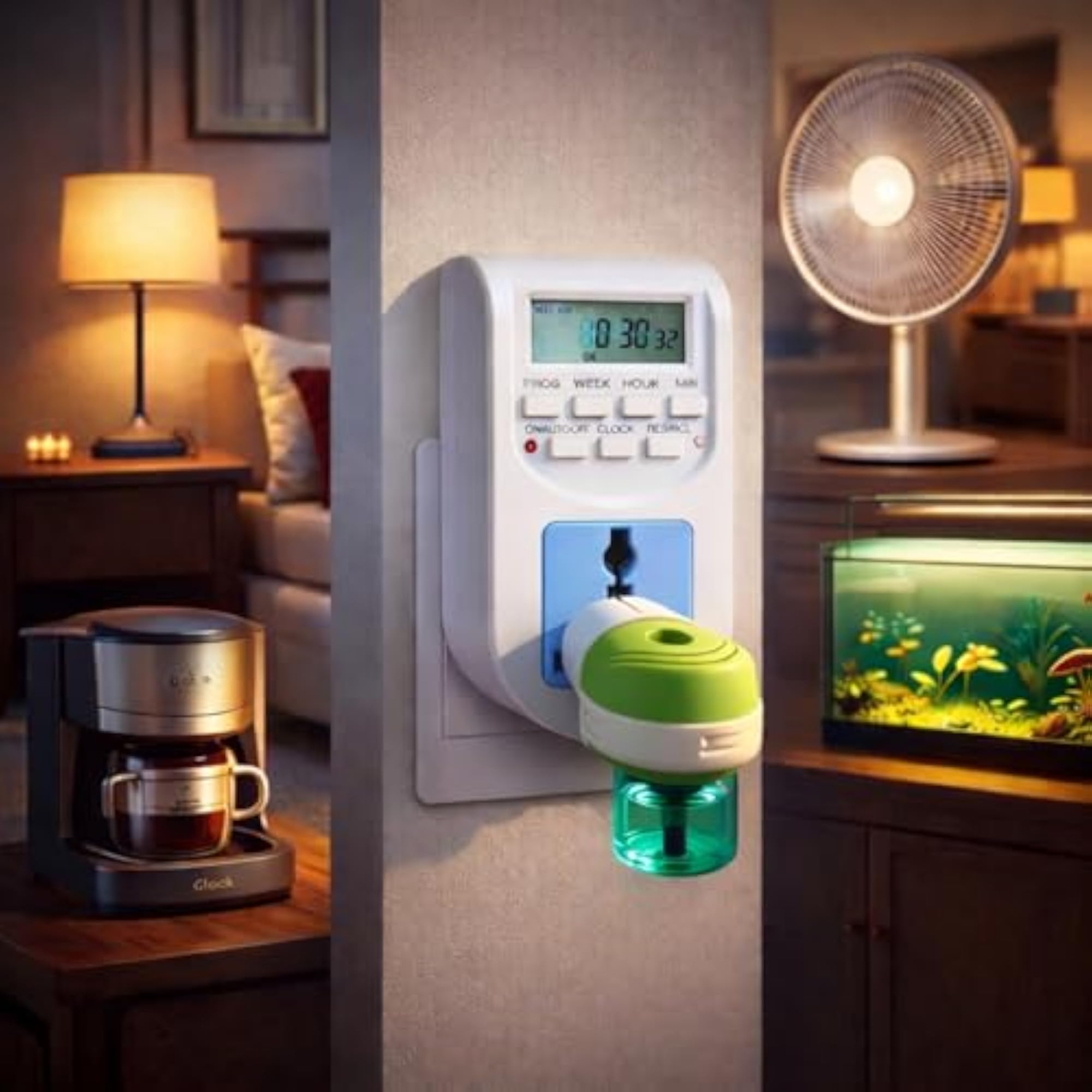 Digital Timer Plug Socket 10A with 7 Programmable Settings